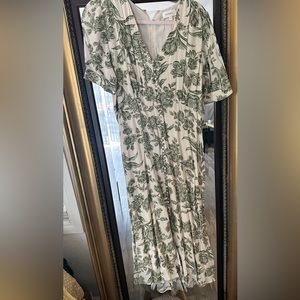 BOHME Lia paisley midi dress L